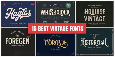 The appeal of vintage typography: magic retro fonts